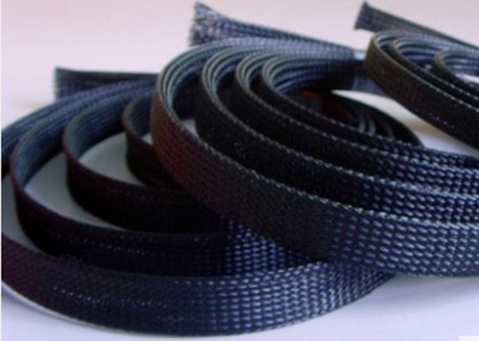 Heavy Duty PET Expandable Braided Sleeving Multi Colors Light Weight UV Resistant