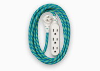 Office / Home Green Cotton Braided Sleeving Protecting Wiring Harness