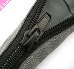 Black PET Zipper Cable Sleeve Braided Wrap Expandable For Cable Management