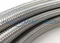 Industrial Flat Stainless Steel Braided Sleeving 90MPA 600V For Cable Conducting