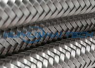 304 Metal Stainless Steel Braided Sleeving Full Coverage For EMI Cable Protection