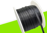 Green Nomex Electrical Braided Sleeving Wear Resistant For Cable Management