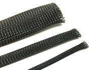 Electrical Braided Automotive Wire Sleeve , Expandable Cable Sleeving Pet Material