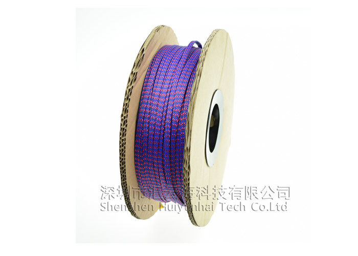 Plastic PET Electrical Braided Sleeving High Tensile Strength Environmental Protection