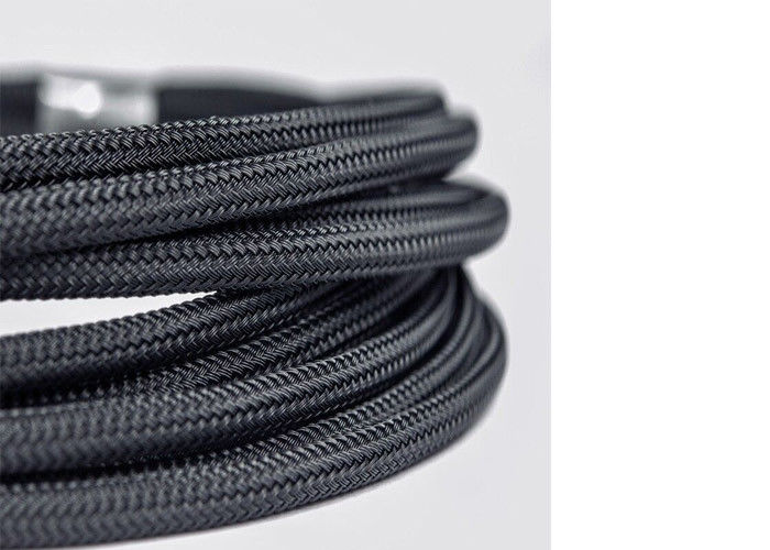 High Flame Retardant Braided Nylon Sleeve custom Width For Cable Wire Harness