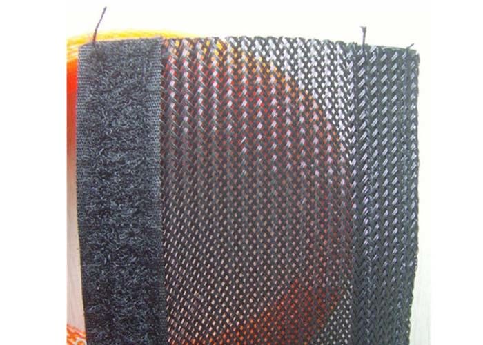 Light Weight Flexible Velcro Braided Cable Wrap Abrasion Resistant UL Approval