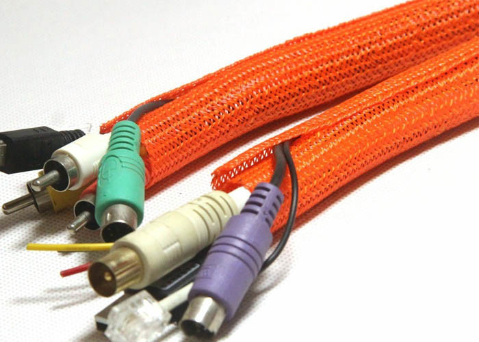 Open Type Self Wrapping Split Braided Sleeving For Auto Wire Harness Cover