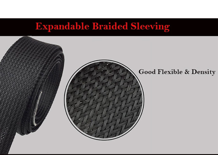 Self Extinguishing Heat Shrinkable Braided Sleeving Expandable Cable