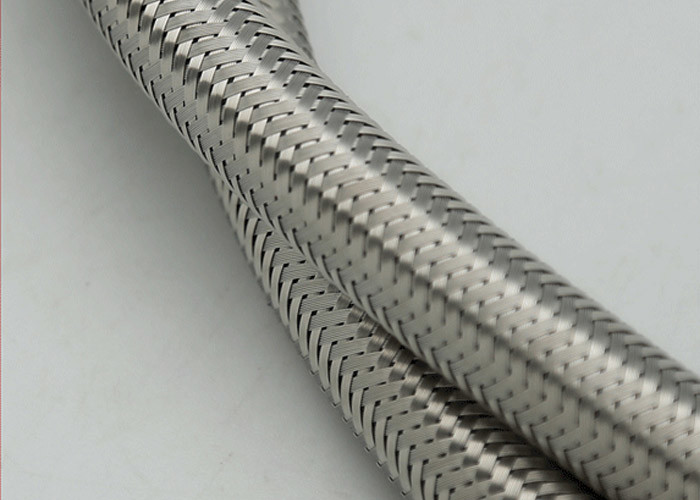 Automotive Stainless Steel Braided Hose , Metallic Stainless Steel
