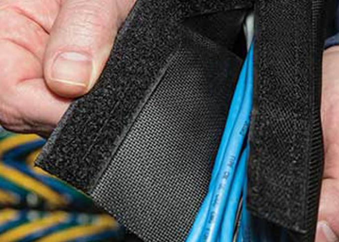 Shape Customized Velcro Cable Wrap Sleeve For Wires / Cables Harness