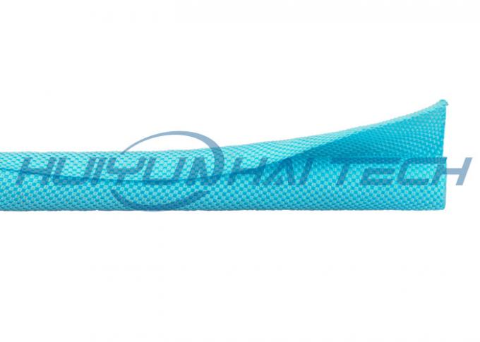 Polyester Self Wrapping Split Braided Sleeving Custom Color For Cable ...