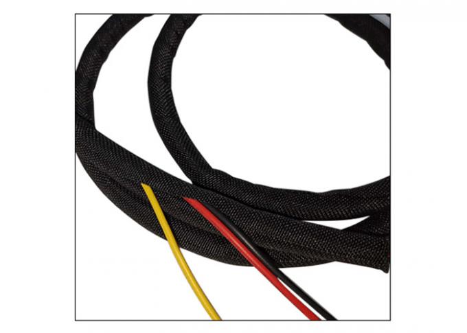PET Split Self Wrapping Braided Sleeving , F6 Sself Closing Braided ...