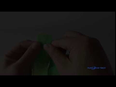 Custom pet green braided sleeve for cable harness