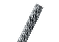 20MM Black / Gray PET Expandable Braided Sleeving Custom Size Excellent Softness