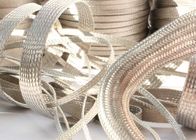Strong Metal Tinned Copper Braided Sleeving Clear Cut For Cable Shielding