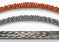 Red Plated Tinned Copper Braided Sleeving Soft Flexible For Cable Shielding