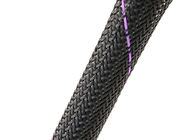Custom Diameter Heat Resistant Wire Sleeve , PET Material Heat Proof Cable Sleeve