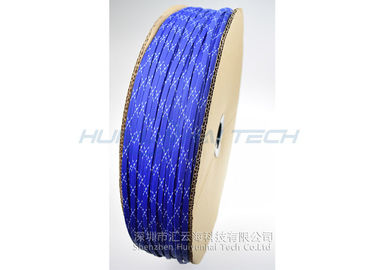 Clean Cut Heat Resistant Wire Sleeve , Polyester Heat Resistant Braided Sleeving