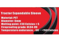 Insulation Black Automotive Braided Sleeving For Electrical Wire Harness Protection