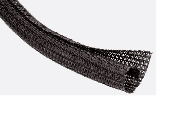 thumbnail image 2 of Self-Wrapping Braided Cable Sleeve - Wire Organizer Protector 10ft Or 25ft - Black 2 of 4