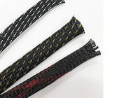 Flame Proof  PET Expandable Braided Sleeving For Cable Tube Protection