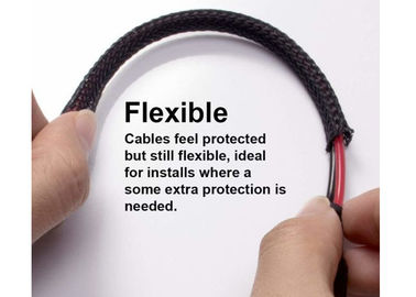 Hose Cable Harness Protection Braided Wire Sleeve , Pet Braided Sleeving UL Approval