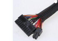 F6 Polyester Self Wrapping Split Braided Sleeving Custom For Wire Cable Harness