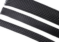 Flexo PET Eexpandable Braided Sleeving Custom For Fireproof Wire Cable Management
