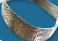 Industrial Flat Stainless Steel Braided Sleeving 90MPA 600V For Cable Conducting