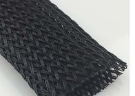 Black Electrical High Temperature Braided Sleeving Flame Proof For Wire Bundles