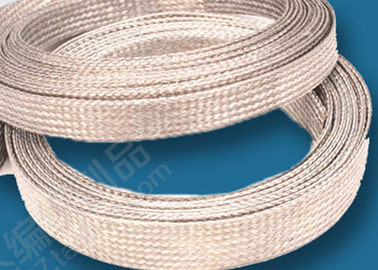 Round Copper Wire Stainless Steel Braided Sleeving For Cable Shielding / Conducting