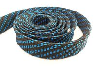 Black PET Expandable Braided Cable Sleeving Electrical Wiring Harness 3.0mm