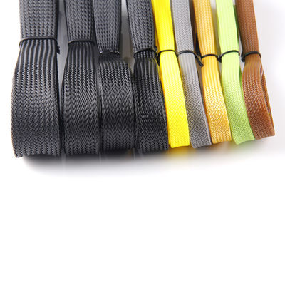 Buy ROHS Cotton PP PET Expandable Braided Sleeving Flame Resistant online manufacture