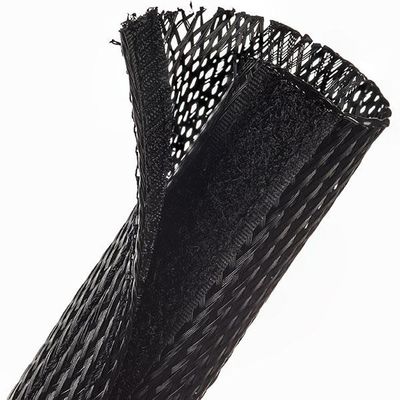 Buy PA66 Self Wrap Velcro Nylon Expandable Sleeving Flame Retardant online manufacture