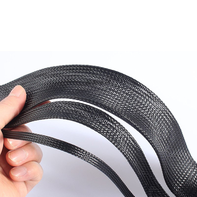 Buy PET 1 Inch Expandable Wire Sleeving UL94 V0 Flame Retardant online manufacture