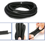 Flame Retardant 6mm Self Wrapping Split Braided Sleeving Split Braided Cable Sleeve