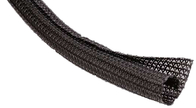 Black PA6 PA66 PPS Self Closing Braided Wire Wrap PET Sleeving