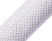 White PET Expandable Braided Cable Sleeving For Vacuum Cleaner