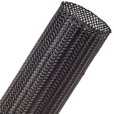 Black UL VW-1 Expandable Nylon Braided Sleeving 3-100mm Abrasion Resistant