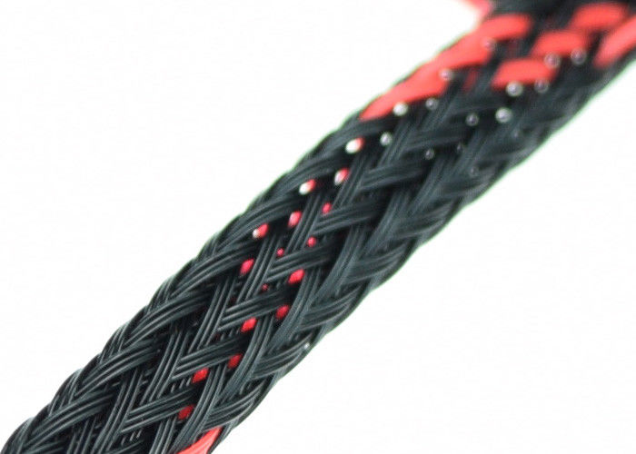 20mm Colorful Expandable Braided Wire Sheathing PET For Cover Nylon Harness