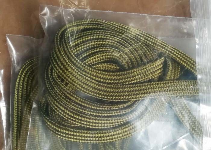 350 C Degree Resistant Automotive Braided Sleeving Nomex Green For Cable Harness Protection