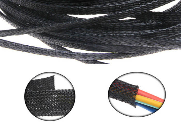 Heat Resistant Automotive Braided Sleeving For Cable Harness Protection