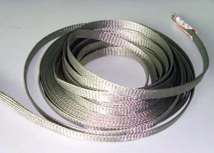 Custom Diameter Tinned Copper Braid Shield For Cable Wire Grounding Harness