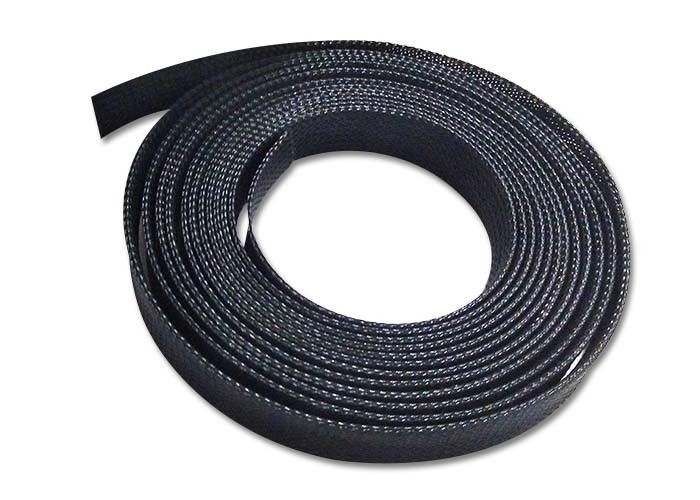 Flexible Fray Resistant PET Expandable Sleeving Custom Size For Hose Protection