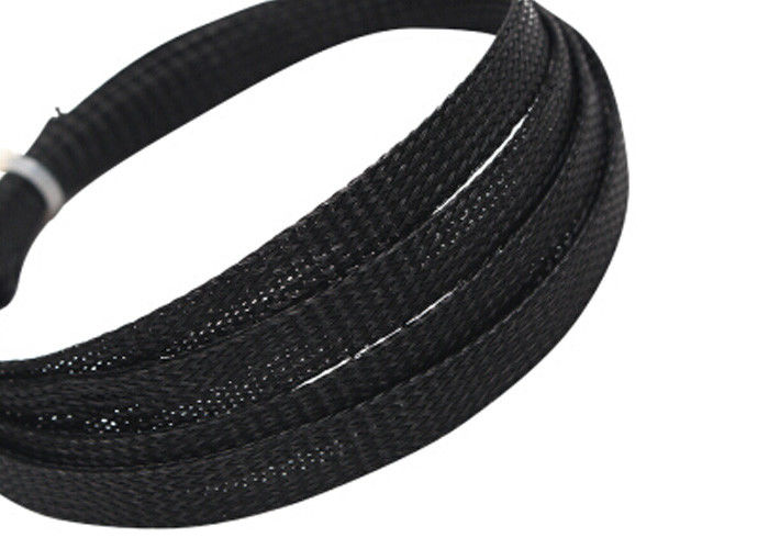 1 / 4 &quot; Expandable Braided Cable Sleeving PET Material For Wire Harness Cover