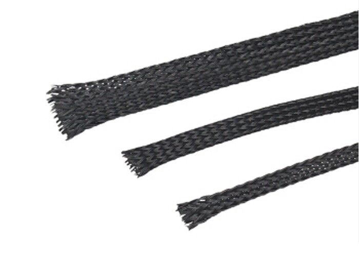High Resilience Expandable Cable Sleeving Polyester Material For Audio - Video / Automotive