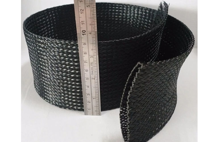 Abrasion Resistant Electrical Braided Sleeving PET Material For Cable Protection