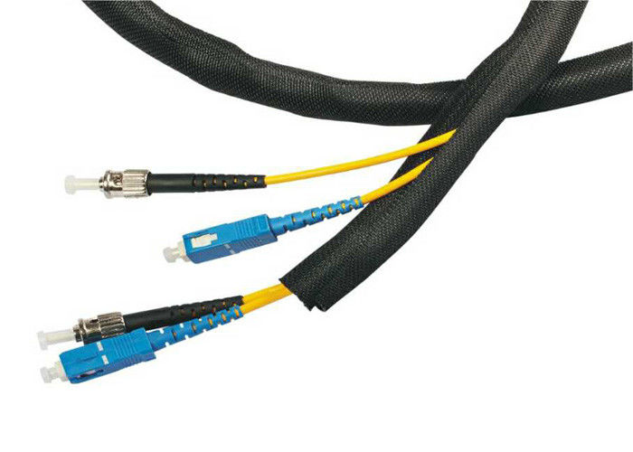 Non - Expandable Self Closing Braided Wire Wrap PET PP For Self Closing Cable