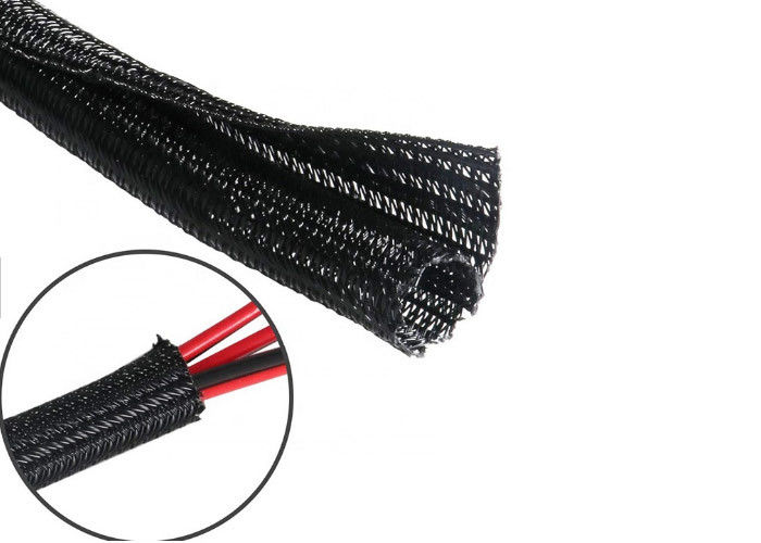 VW-1 Flammability PET Braided Cable Wrap Sleeving