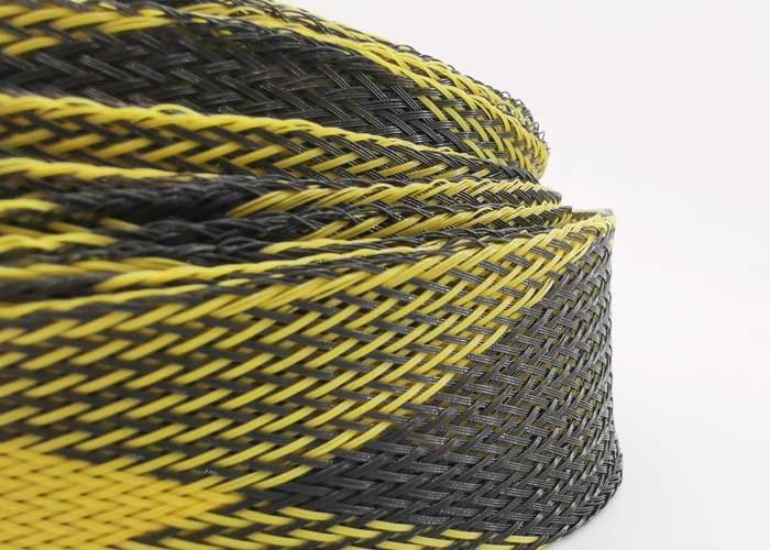 Customized Expandable PET Electrical Braided Wire Sleeve 3.0mm 15.0mm